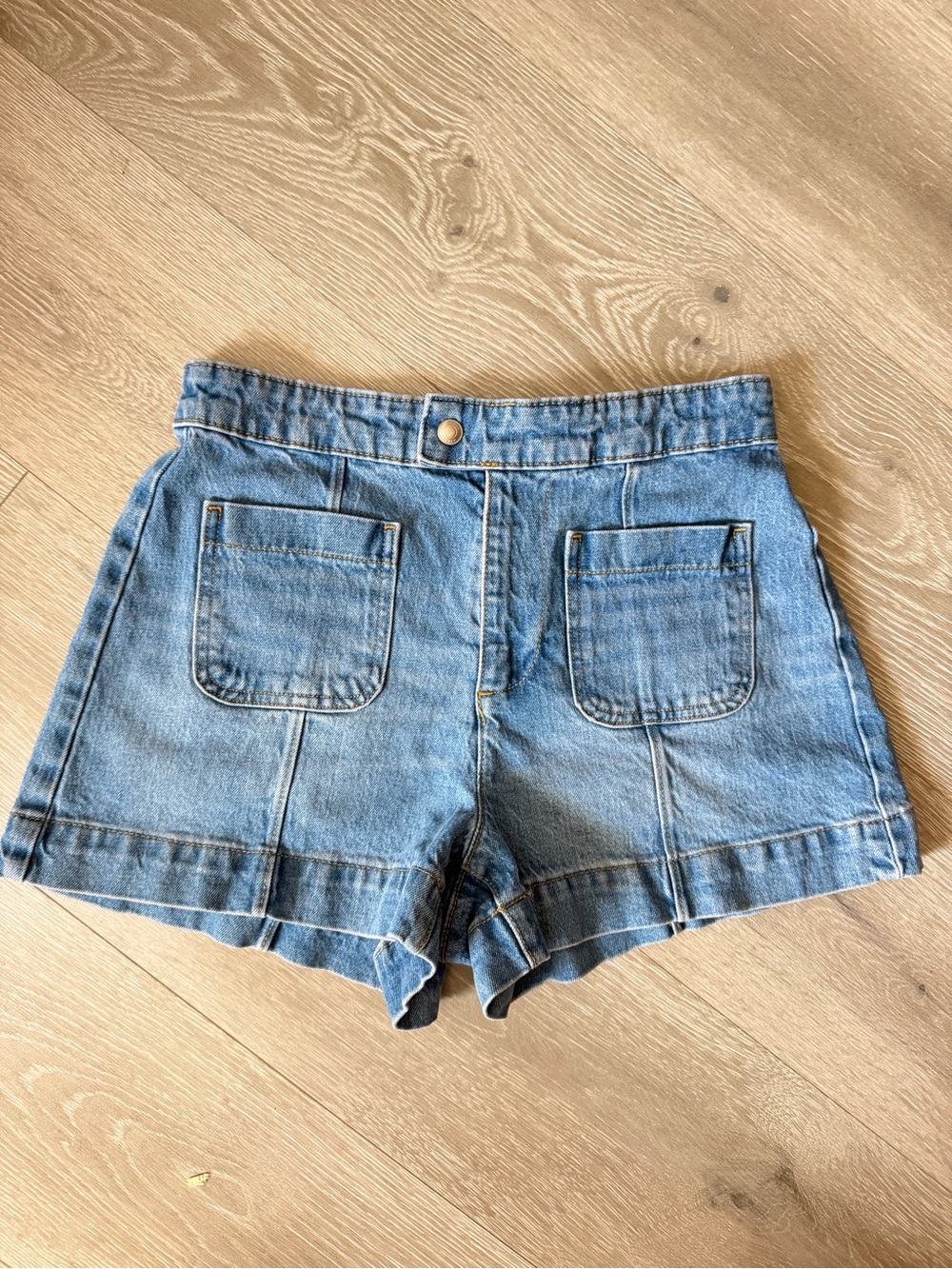 Denim High-Rise Women’s Shorts - Light Blue